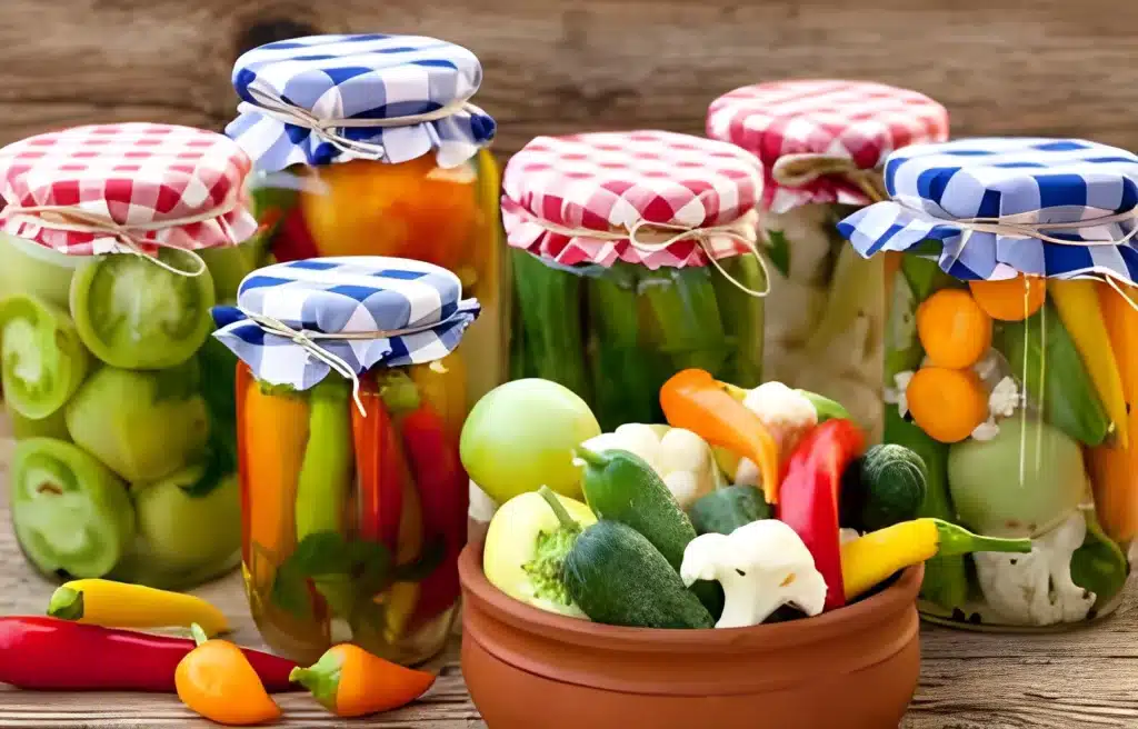 Annie's homemade sweet Amish pickles in a jar, showcasing the perfect blend of sweetness and crunch.