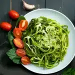 green spaghetti