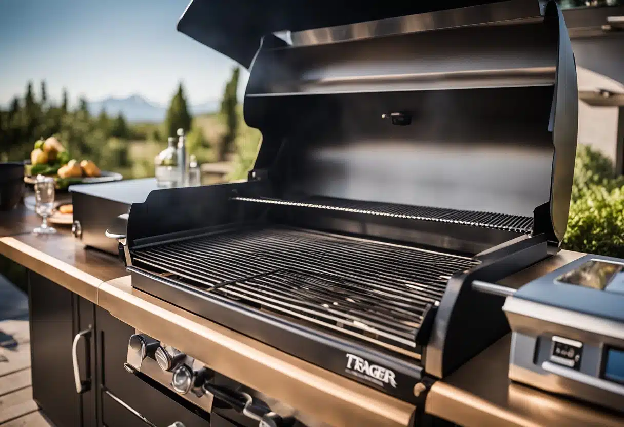 A chef uses a variety of Traeger accessories to prepare and cook delicious recipes on a grill, showcasing the versatility and functionality of the Traeger products